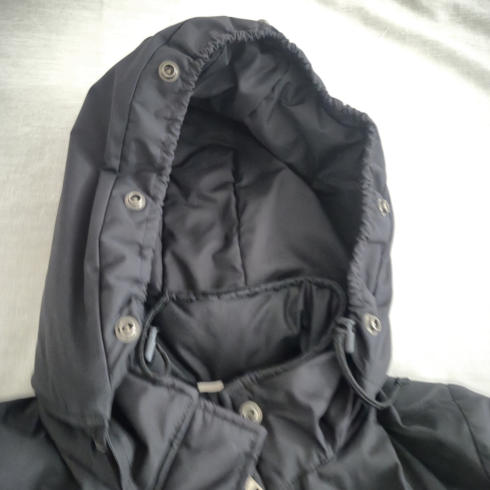 KANUK Parka,Black Hooded Winter Coat, Mid Lengthwith Bonus Kanuk Scarf,  S Large - Picture 3 of 12